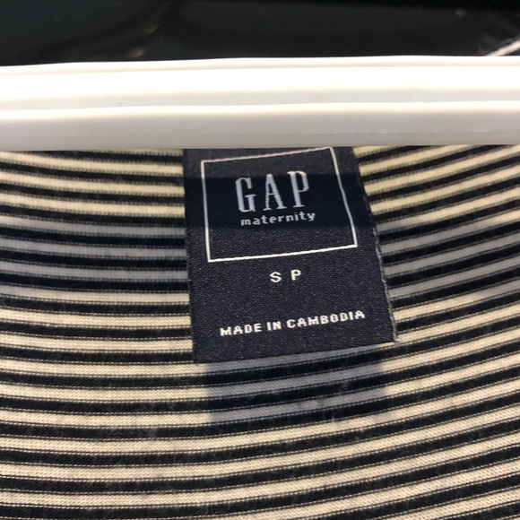 Gap maternity - blue and white striped maxi dress - Picture 2 of 2
